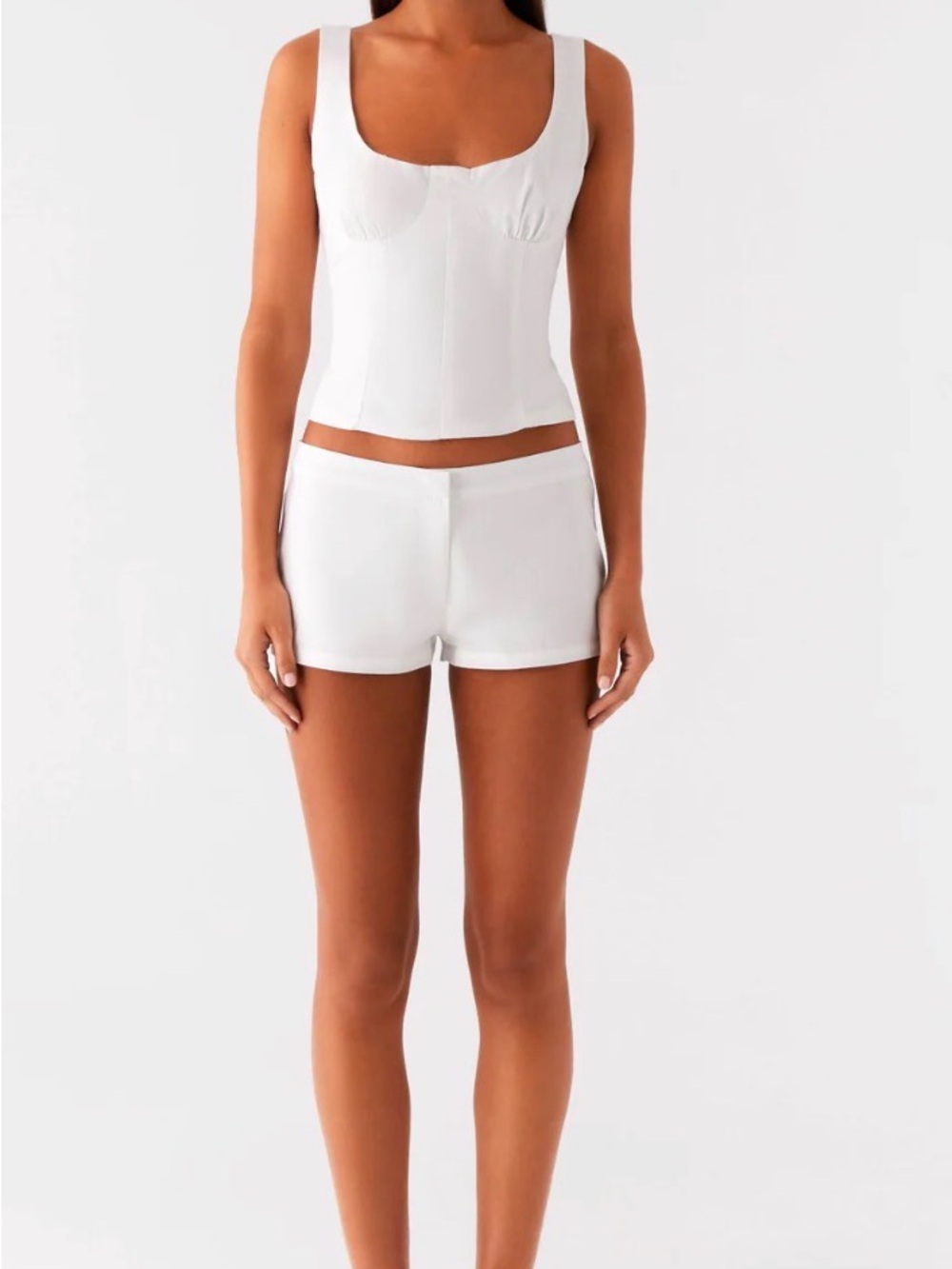 White pepper mayo coastline mini shorts